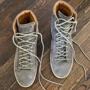 Yves Saint Laurent suede gray high tops